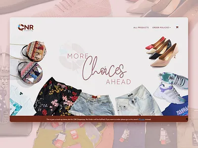 CNR Shopestop old ecommerce web design mockup graphic design web design web development