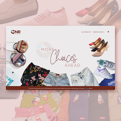 CNR Shopestop old ecommerce web design mockup graphic design web design web development