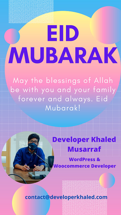 Happy Eid Mubarak To All #developerkhaled #khaledmusarraf #e design developer khaled musarraf developerkhaled elementor landing page landing page concept landing page design landing pages woocommerce wordpress wordpress theme