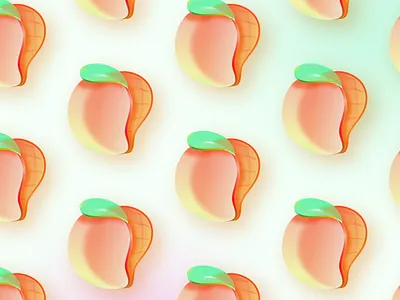 Mango app art blue color design fruit glass green icon illustration leaf logo object phone phones red tree ui ux yellow