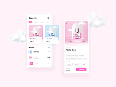 Beauty products online Shopping app UI app design dailyui design design app design trends graphic design mobile ui top design ui ui ux ui design uidesign uiux user interface ux ux ui ux design uxdesign uxui