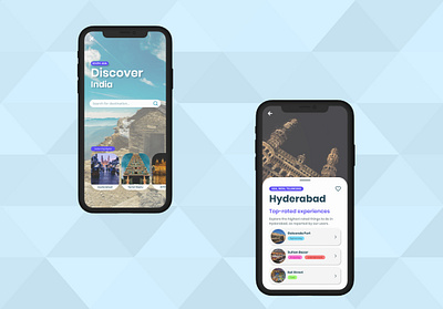 Tour Guide App app design india iphone typography ui uidesign uiux ux vector