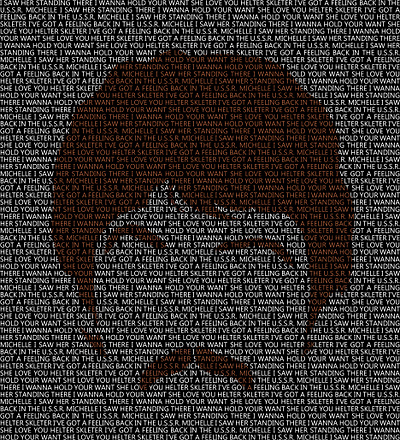 Paul McCartney - Minimalist Text Portrait branding design illustration minimal music musician photoshop simple singer text text portrait the beatles