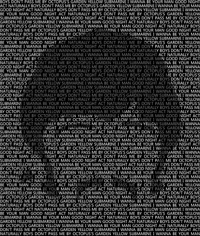 Ringo Starr - Minimalist Text Portrait branding design fanart illustration music musician photoshop simple singer text text portrait the beatles