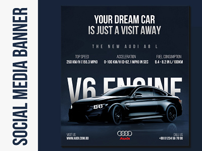 Social Media Car Banner Design advertising brand design brand identity branding car ads car banner car bazar car marketing car poster car sales car shop design facebook ads facebook banner graphic design instagram banner instagram template social media ads social media advertising social media design