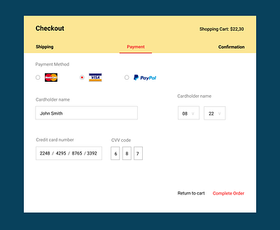 daily UI checkout