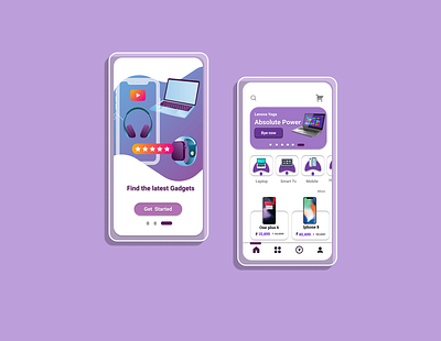 online gadget purchase app ui app design gadget app ui ux