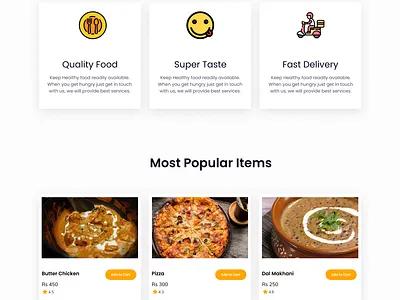 Restaurant Landing Page design figma minimal ui ui design ux ux ui ux design web web design