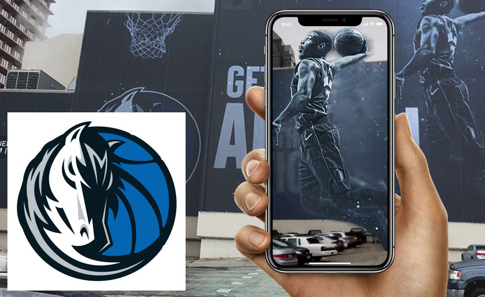 Dallas Mavericks AR Mural animation ar augmented reality branding dallas dallas mavs fan engagement mavericks mobile nba sports