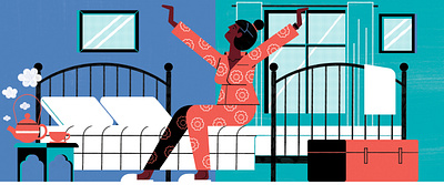 Fitbit character digital editorial folioart illustration lifestyle michael driver technology