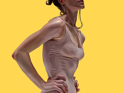 Ballet dance daniel clarke digital folioart illustration painting woman