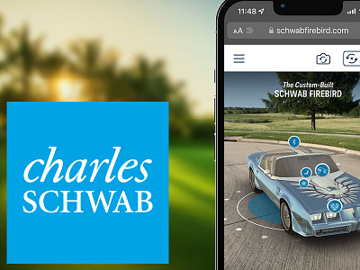 “Schwab Firebird” AR Experience for Charles Schwab Challenge 3d animation ar augmented reality branding fan engagement finance financial golf mobile pga