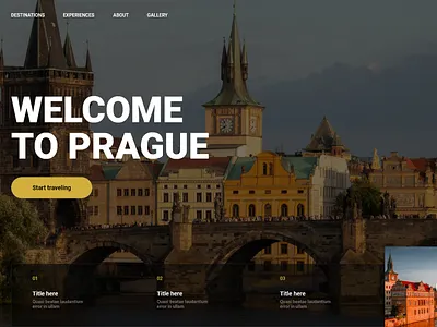 Welcome to Prague app branding design icon logo typography ui ux web design webdesign website website concept