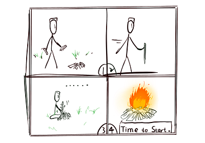 【Mr.Stick】The start 2d animation comic illustration stickman