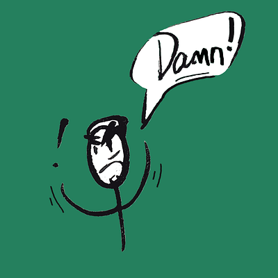 【Mr.Stick】God ___ it! 2d animation comic illustration stickman