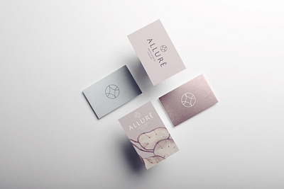 Allurē brand identity branding branding design business cards business cards design business cards mockup fashion brand fashion brand logo logo design