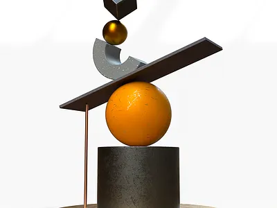 Balance 3d cinema4d design illustration pixel