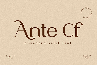 Ante Cf Serif font serif typography vintagefont