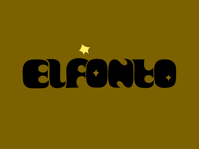 elfonto branding cartoon design dribbble fantasy graphicdesign illustration logo spanish stars typeface typogaphy typography vector