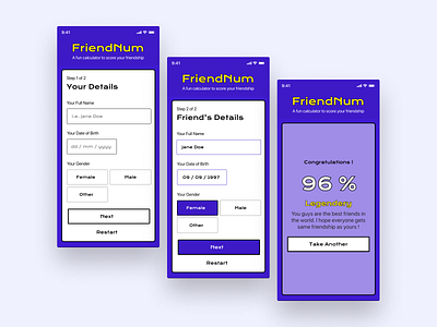 Daily UI #004 - Calculator brutalism tacky visual