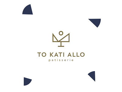 Patisserie To Kati Allo brand branding cake cursordesign cursordesignstudio design geometric graphic graphicdesign icon logo pantone pastry patisserie symbol