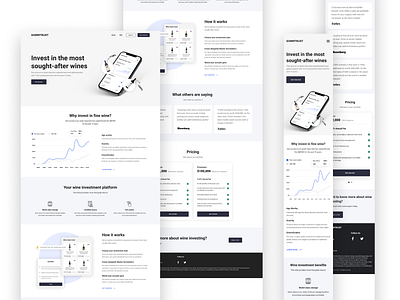 Sommtrust - Wine investing company adobexd animation chennai chennai designer design investment mobileresponsive mockup uidesign user experience user interface design ux ui uxuidesign web website website design wine winery