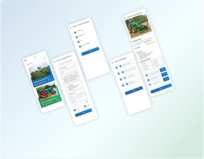 Industrial selling design farming machines industrial mobile app offer payment method product info sell seller ui