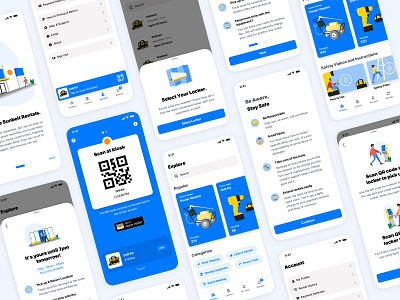Tool Rental Project android app code ios locker qr rental sketch