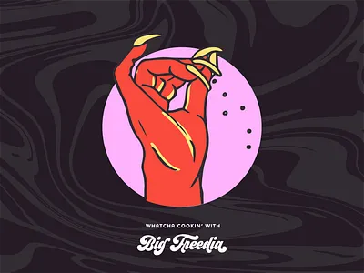 Whatcha' Cooking branding colorful cooking queen digital painting entertainment illustration louisiana merch design merchandise music art new orleans queen salt salt bae