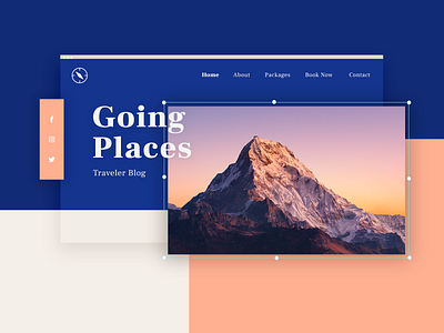 Travel Blog blog design travel ui ui design web design