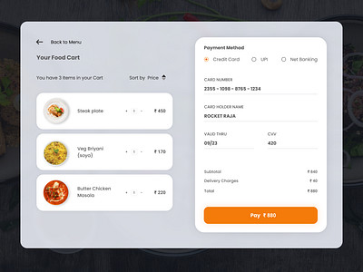 Credit Card Checkout dailyui design ui ux web