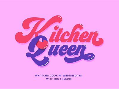 Big Freedia Whatcha' Cooking bounce music digital painting illustration kitchen logo kitchenware logo logo design logotype louisiana music art new orleans queen