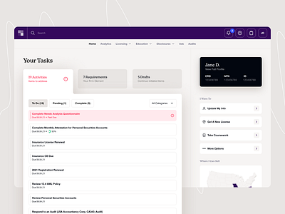 Broker Tasks figma ui ux web