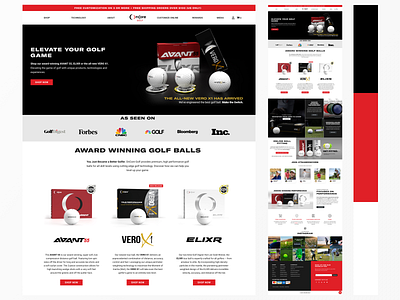 OnCore Golf Website Redesign branding golf golf club golf website ui uiux website design