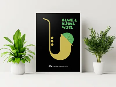Samba Sussa Nova playlist cover album cover bossa nova brazil graphic design illustration music personal playlist samba spotify type typography vynil