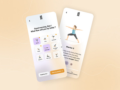 Yoga mobile app concept app app design application application ui branding design leonieferreira minimal product product design productdesign ui ux ux design yoga yoga app