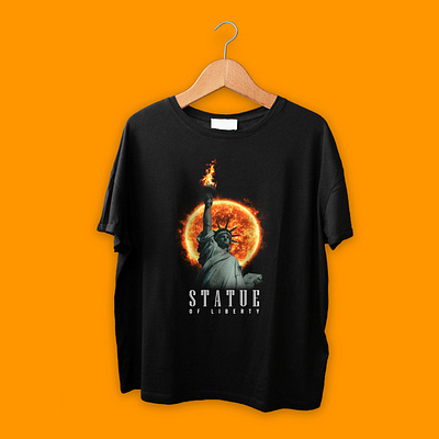 STATUE OF LIBERTY T SHIRT DESIGN custom t shirt graphic t shirt graphicdesign illustration t shirt t shirt art t shirt designer trendy trendy t shirt design typography design