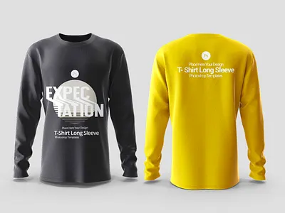 Long Sleeve T-Shirt Mockup view