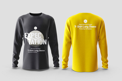 Long Sleeve T-Shirt Mockup view