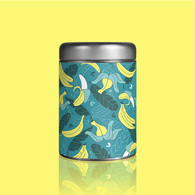 Banana Pattern art flat illustration illustrator packaging packaging design pattern pattern a day pattern design surface pattern vector