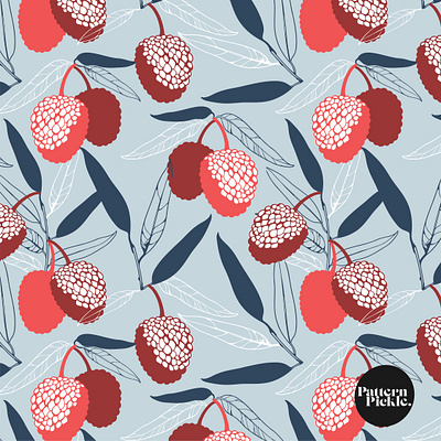 Lychee Pattern art flat illustration illustrator packaging pattern pattern a day pattern art pattern design print surface pattern surface pattern design vector