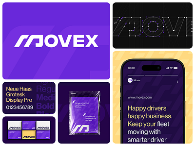 Movex SaaS - Branding Design b2b brand design branding delivery design filllo fleet fleet management logistics logo design movex moving service saas transportation uiux vehicle