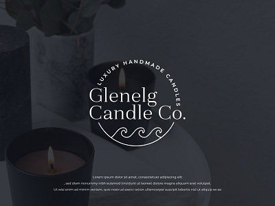 Luxury Candle Company- Design Contest Winning Entry brand branding clean creative design idea logo logo design logo design branding vector