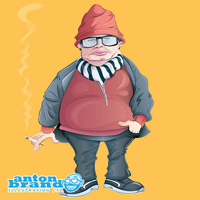 FOOTBALL FAN adobeillustrator character fun humour illustration illustrator vector