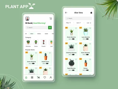 Plant App UI aloe vera cactus figmadesign home decor indoor indoor plants plant plant app plant shop plantapp tree tree shop ui ui design uiux user interface design ux uxdesign uxui xd design