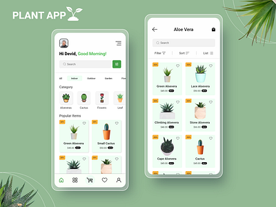 Plant App UI aloe vera cactus figmadesign home decor indoor indoor plants plant plant app plant shop plantapp tree tree shop ui ui design uiux user interface design ux uxdesign uxui xd design