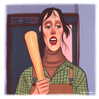 Wendy Torrance fanart - The shinning(1980) character digital painting illustration procreate