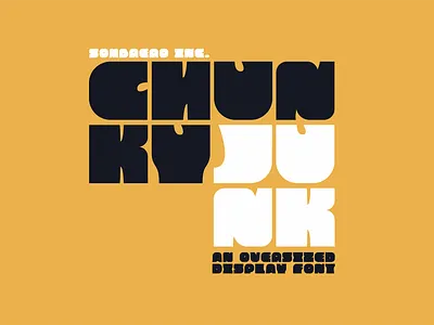 Chunky Junk - Display Font display font download font font download typeface