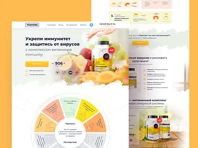 Vitaminko avis collaborate figma interface pills product tilda ui uidesign ux vitamin web webdesign