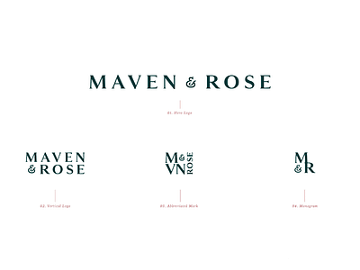 Maven & Rose Brand Family branding cannabis branding cannabis design logo